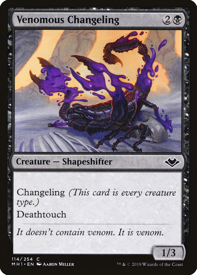 Venomous Changeling [Modern Horizons] | Good Games Cannington
