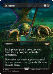 Exhume (Borderless) [Duskmourn: House of Horror Commander] | Good Games Cannington