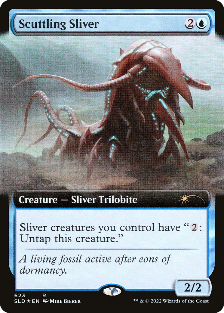 Scuttling Sliver (Extended Art) [Secret Lair Drop Promos] | Good Games Cannington