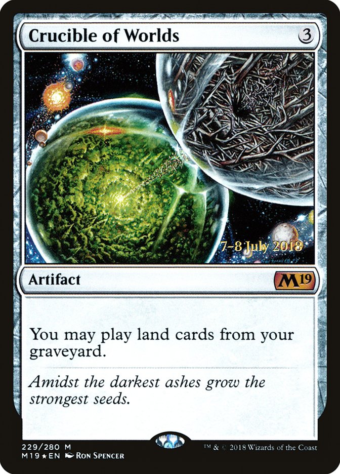 Crucible of Worlds [Core Set 2019 Prerelease Promos] | Good Games Cannington