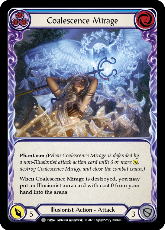 Coalescence Mirage (Blue) [EVR146] (Everfest)  1st Edition Rainbow Foil | Good Games Cannington