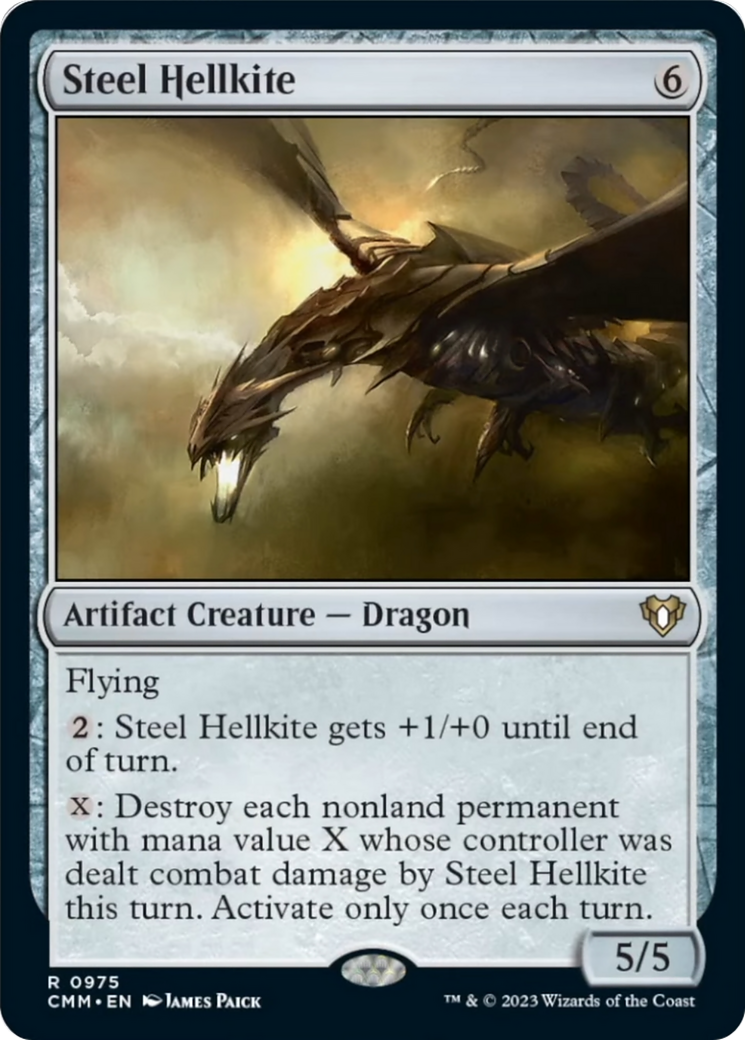 Steel Hellkite [Commander Masters] | Good Games Cannington