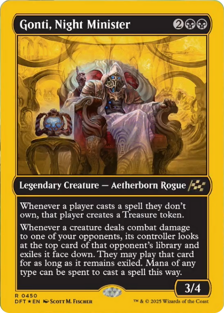 Gonti, Night Minister (First-Place Foil) [Aetherdrift] | Good Games Cannington