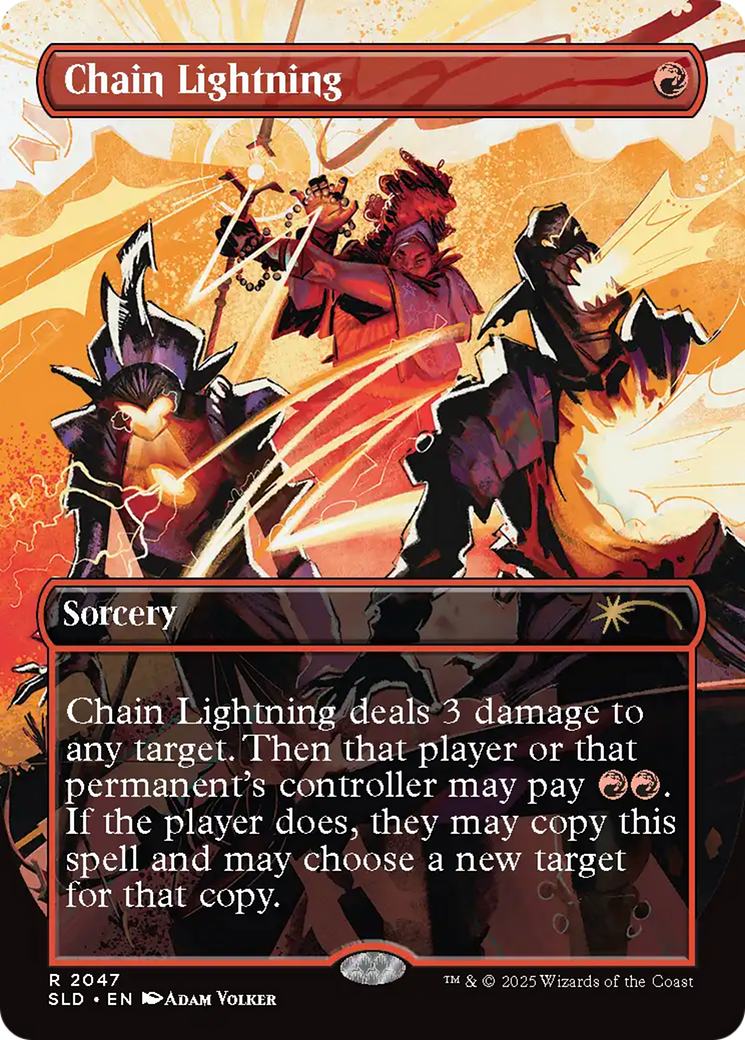 Chain Lightning (2047) (Rainbow Foil) [Secret Lair Drop Series] | Good Games Cannington