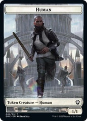 Human // Snake Double-Sided Token [Dominaria United Commander Tokens] | Good Games Cannington