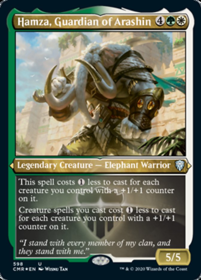 Hamza, Guardian of Arashin (Etched) [Commander Legends] | Good Games Cannington