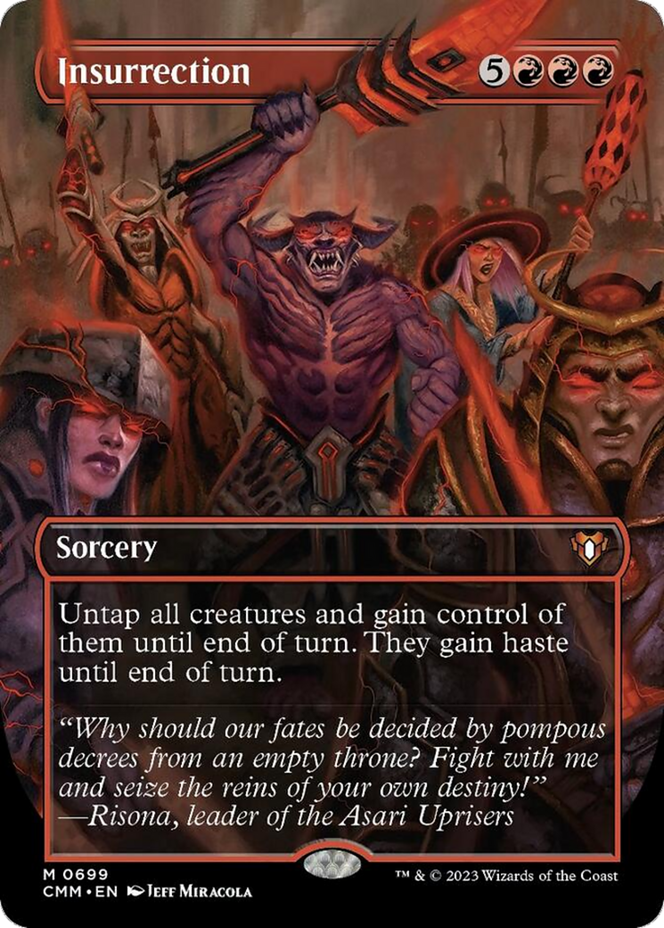 Insurrection (Borderless Alternate Art) [Commander Masters] | Good Games Cannington