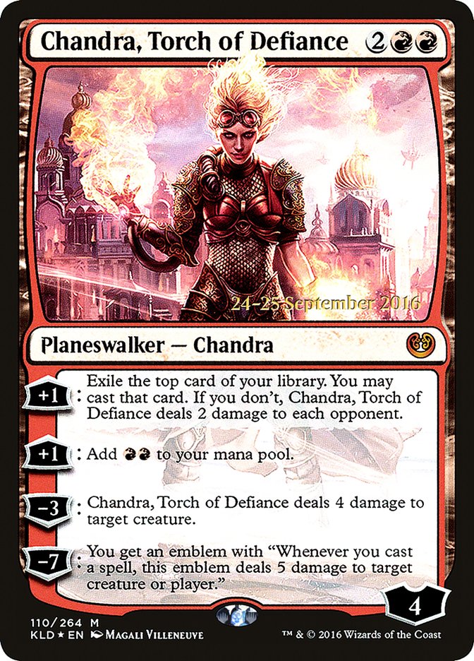 Chandra, Torch of Defiance [Kaladesh Prerelease Promos] | Good Games Cannington
