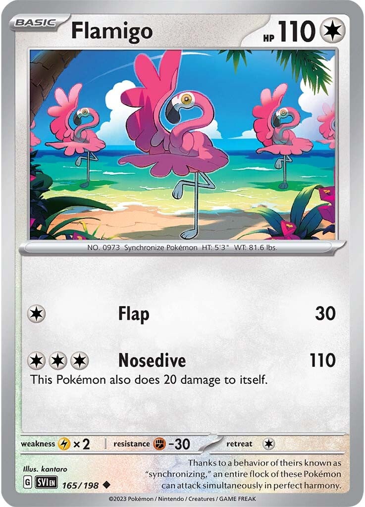 Flamigo (165/198) [Scarlet & Violet: Base Set] | Good Games Cannington