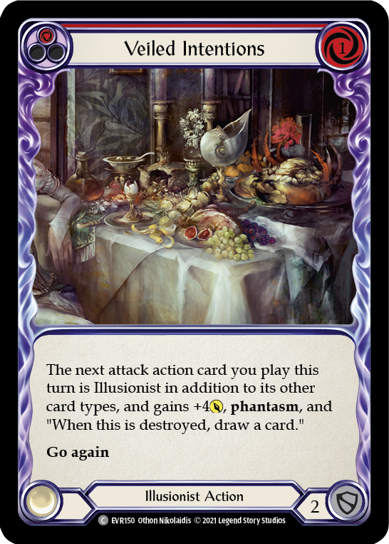 Veiled Intentions (Red) [EVR150] (Everfest)  1st Edition Normal | Good Games Cannington