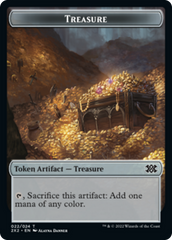 Cat Dragon // Treasure Double-Sided Token [Double Masters 2022 Tokens] | Good Games Cannington
