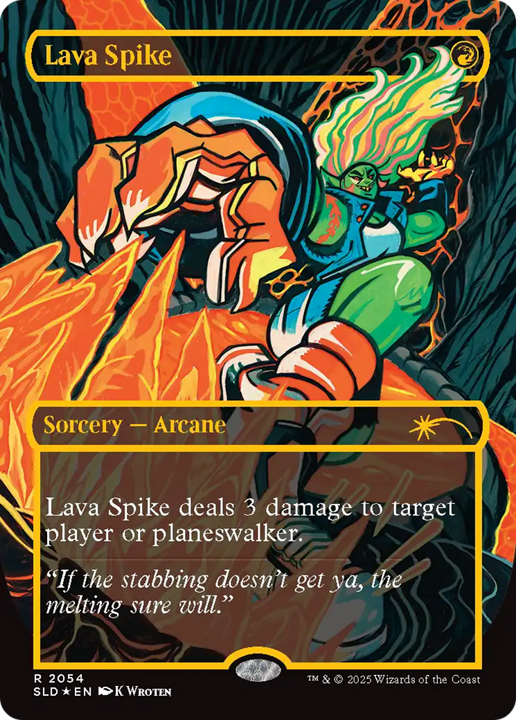 Lava Spike (2054) (Raised Foil) [Secret Lair Drop Series] | Good Games Cannington