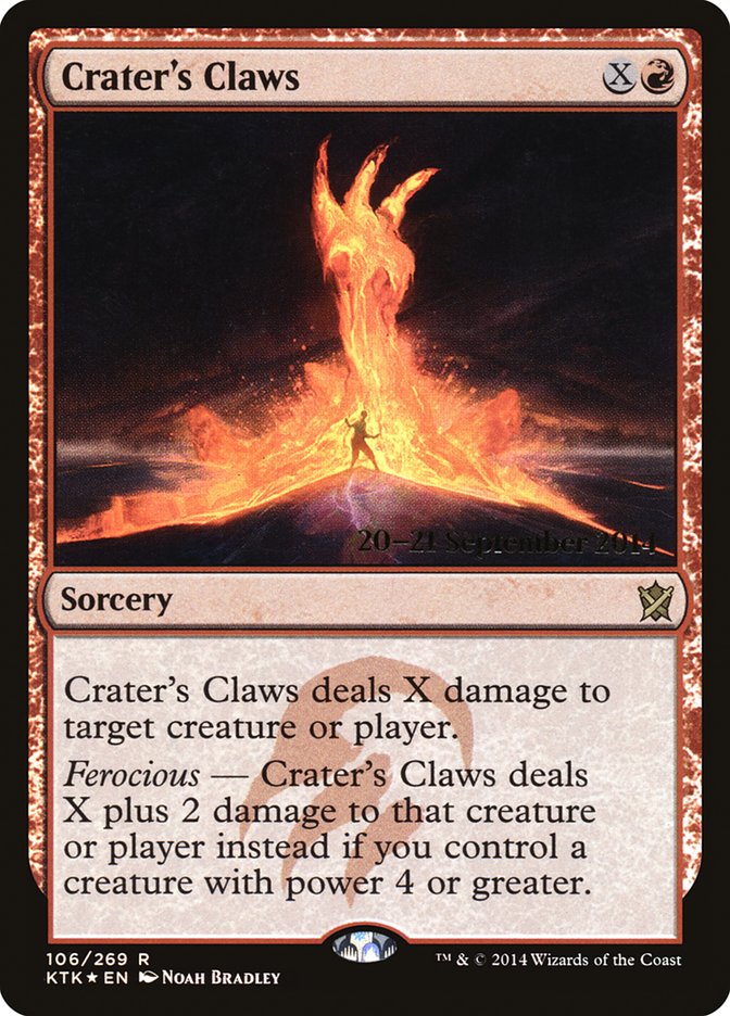 Crater's Claws [Khans of Tarkir Prerelease Promos] | Good Games Cannington