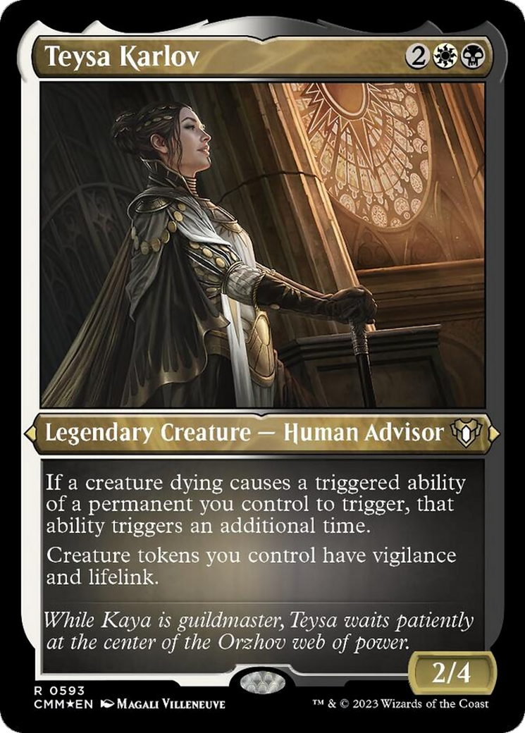 Teysa Karlov (Foil Etched) [Commander Masters] | Good Games Cannington