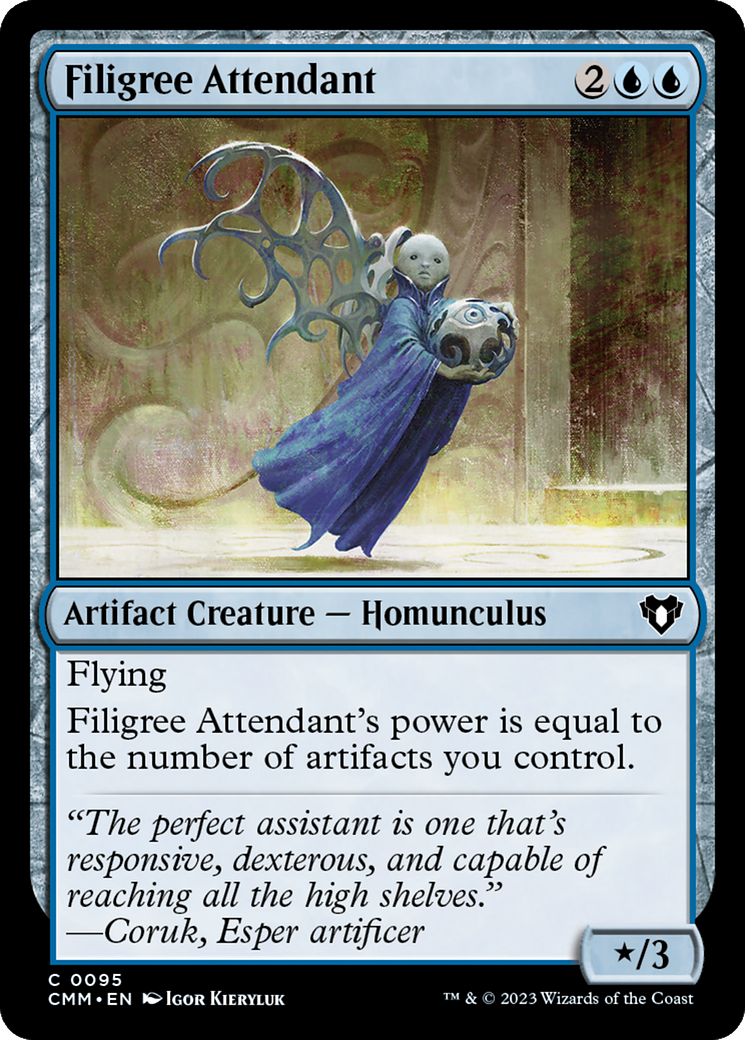Filigree Attendant [Commander Masters] | Good Games Cannington
