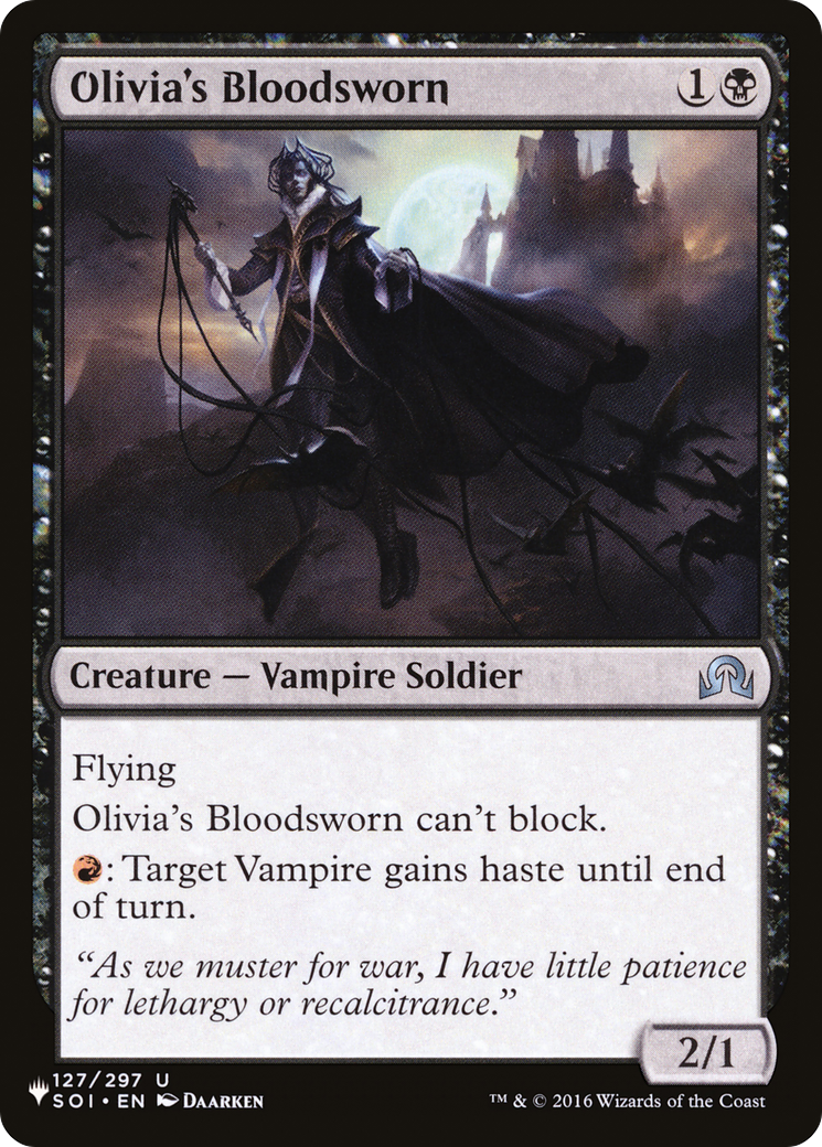 Olivia's Bloodsworn [The List] | Good Games Cannington
