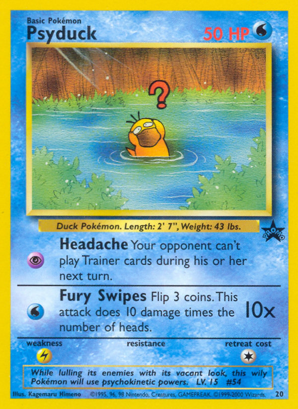 Psyduck (20) [Wizards of the Coast: Black Star Promos] | Good Games Cannington