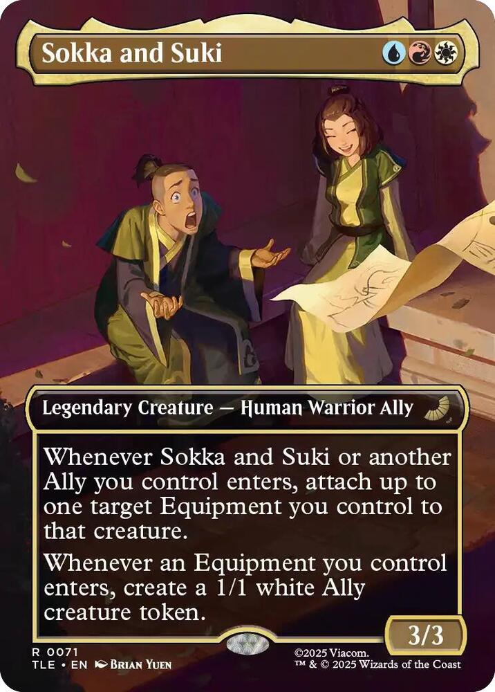Sokka and Suki  71 (Avatar: The Last Airbender: Eternal-Legal)  - Borderless Foil | Good Games Cannington