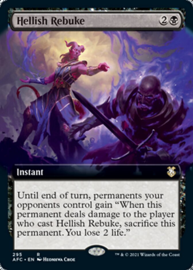 Hellish Rebuke (Extended Art) [Dungeons & Dragons: Adventures in the Forgotten Realms Commander] | Good Games Cannington