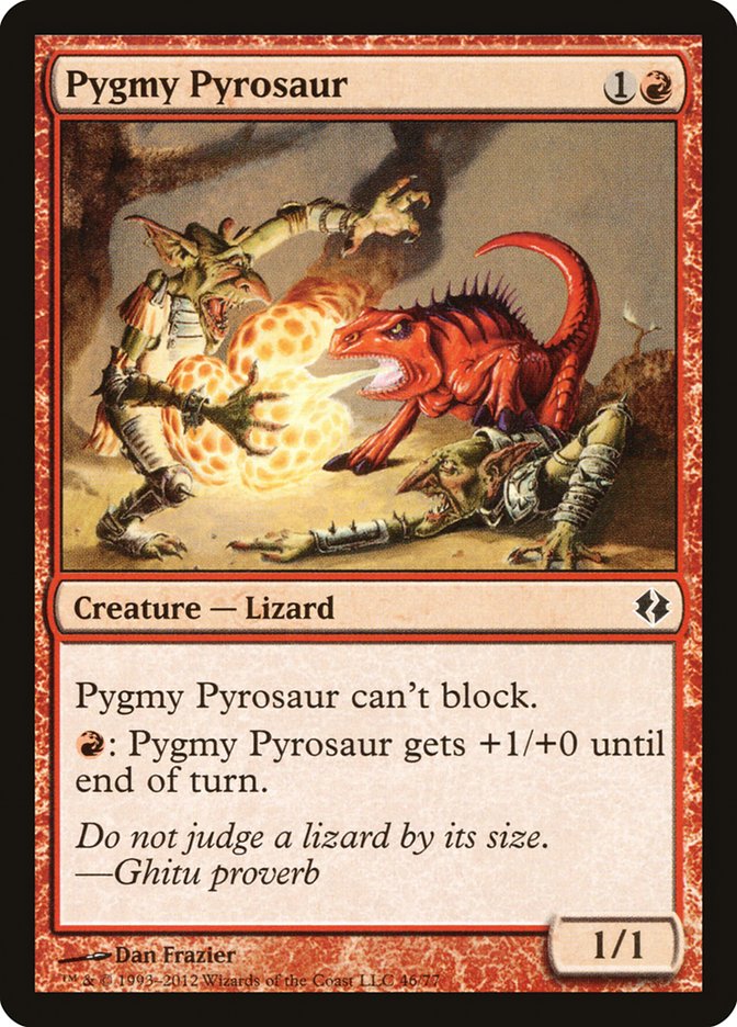 Pygmy Pyrosaur [Duel Decks: Venser vs. Koth] | Good Games Cannington