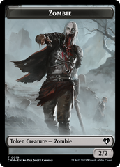 Zombie (0019) // Kor Soldier Double-Sided Token [Commander Masters Tokens] | Good Games Cannington