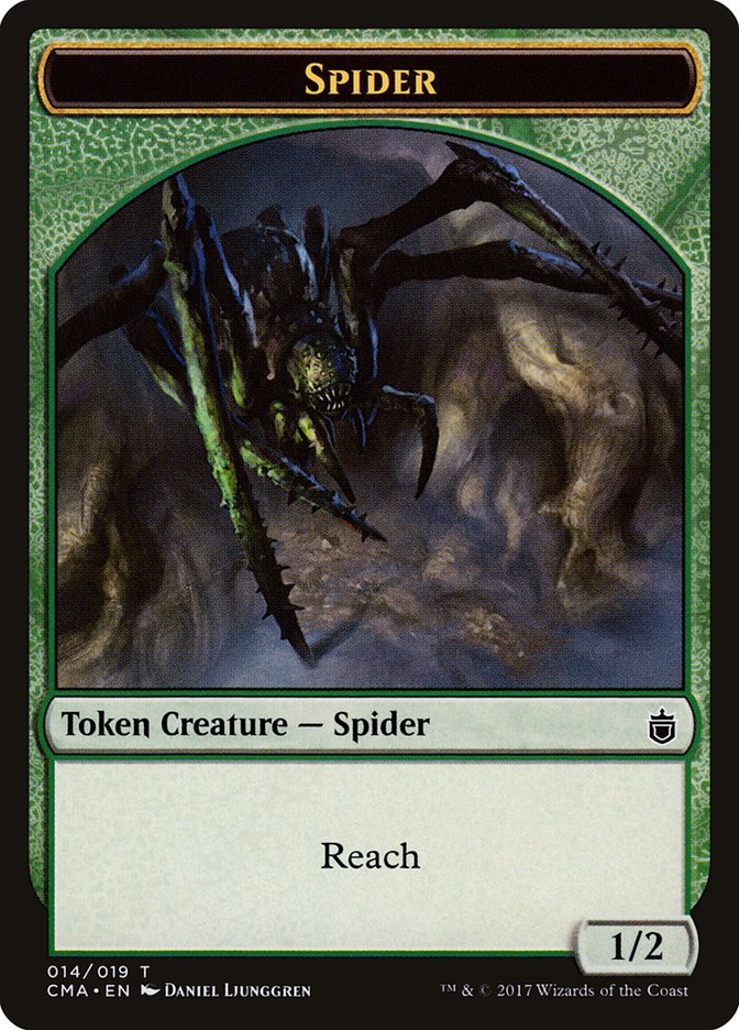 Spider Token [Commander Anthology Tokens] | Good Games Cannington