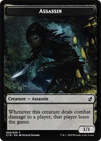Assassin // Morph Double-Sided Token [Commander 2019 Tokens] | Good Games Cannington