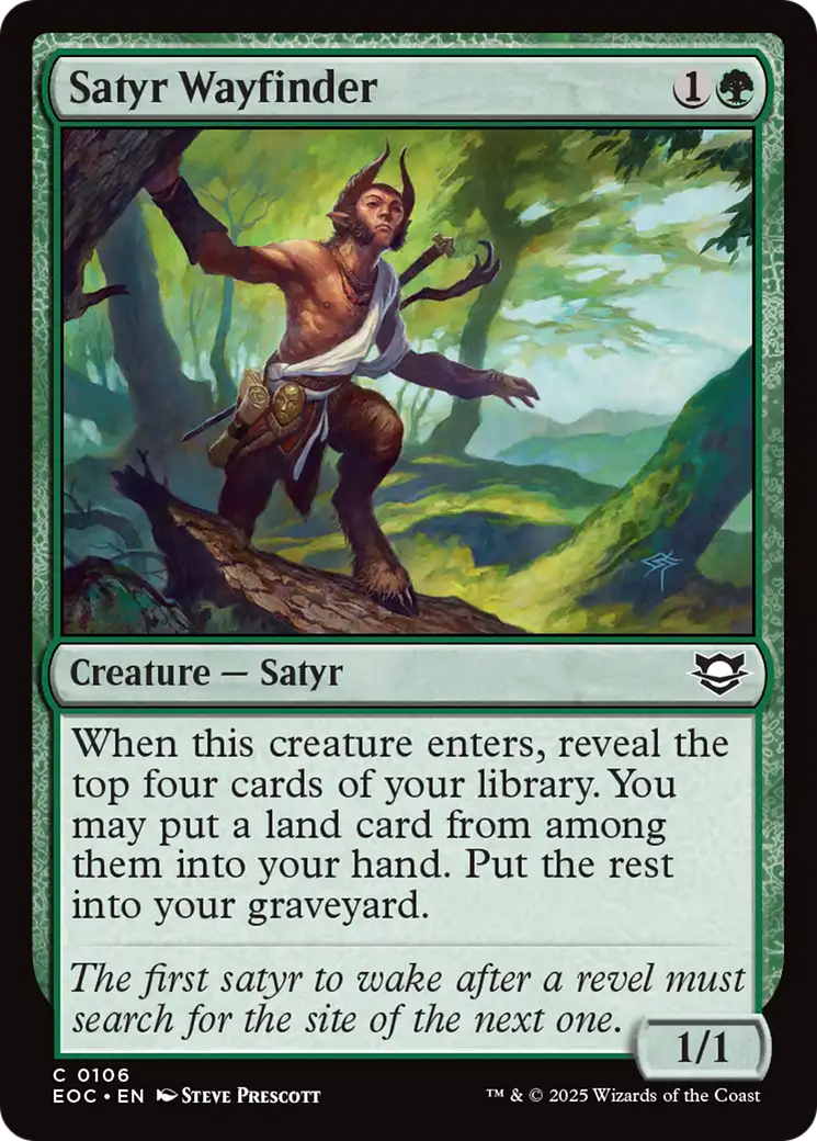 Satyr Wayfinder [Edge of Eternities Commander] | Good Games Cannington