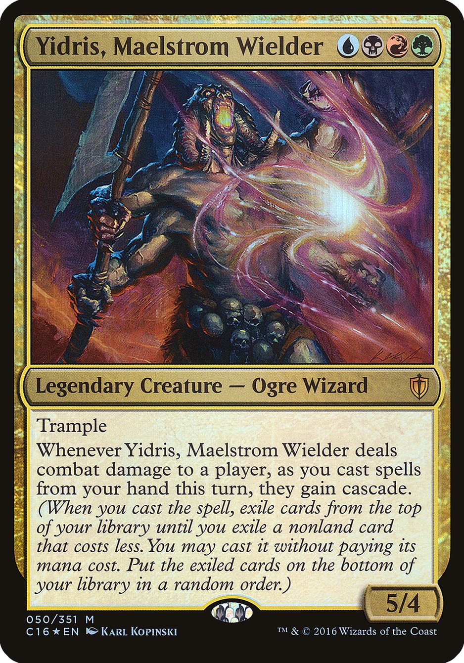 Yidris, Maelstrom Wielder (Oversized) [Commander 2016 Oversized] | Good Games Cannington