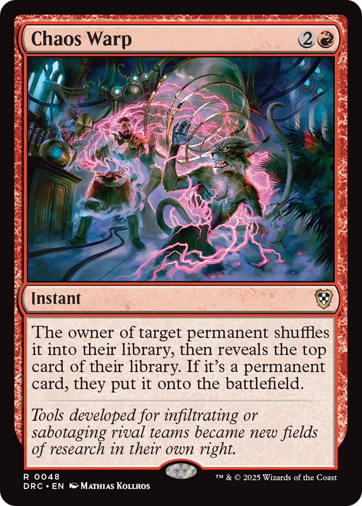 Chaos Warp [Aetherdrift Commander] | Good Games Cannington