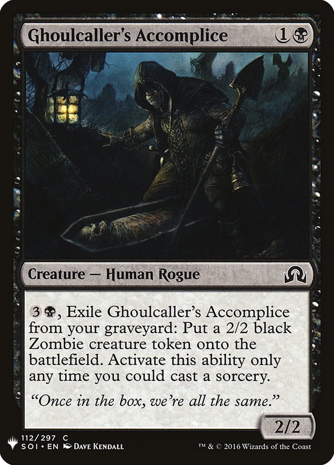 Ghoulcaller's Accomplice [Mystery Booster] | Good Games Cannington