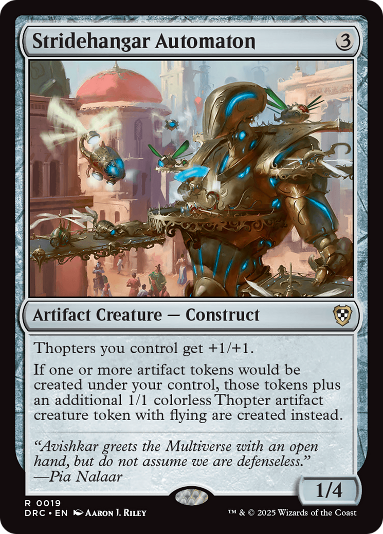 Stridehangar Automaton [Aetherdrift Commander] | Good Games Cannington