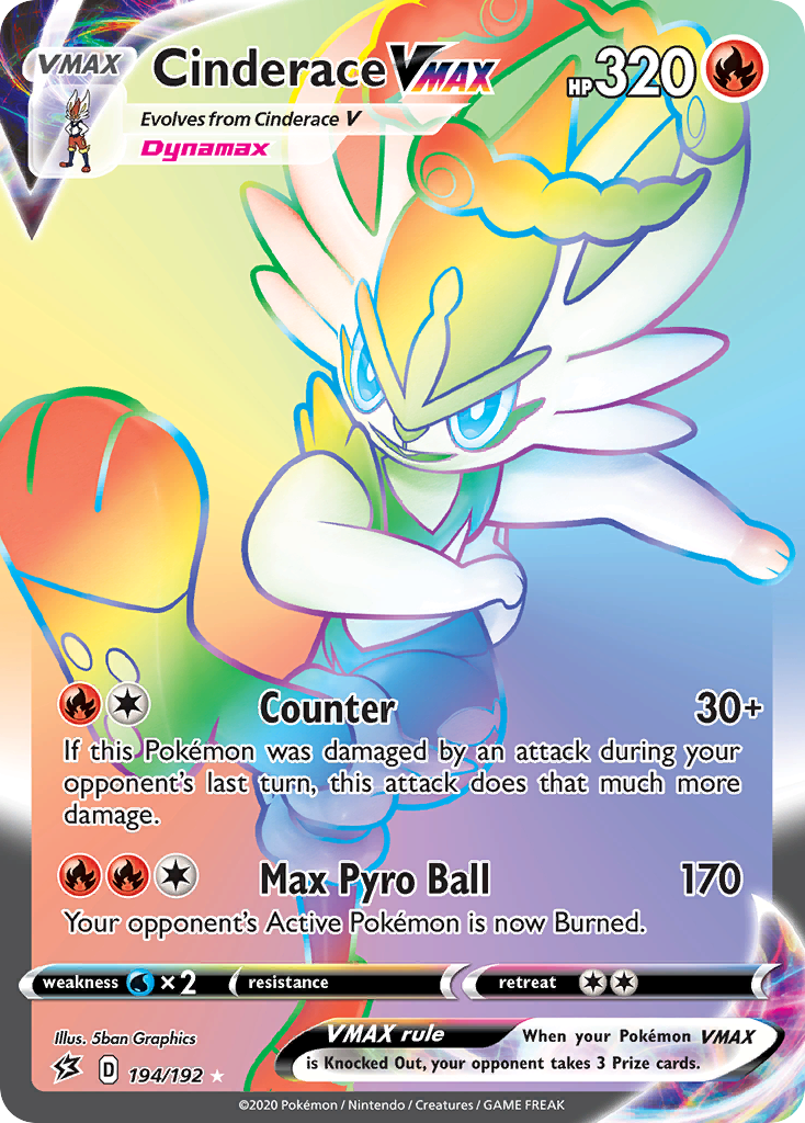 Cinderace VMAX (194/192) [Sword & Shield: Rebel Clash] | Good Games Cannington