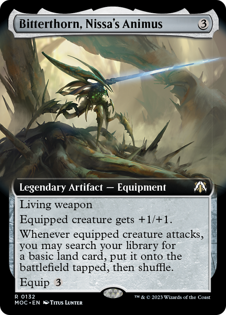 Bitterthorn, Nissa's Animus (Extended Art) [March of the Machine Commander] | Good Games Cannington
