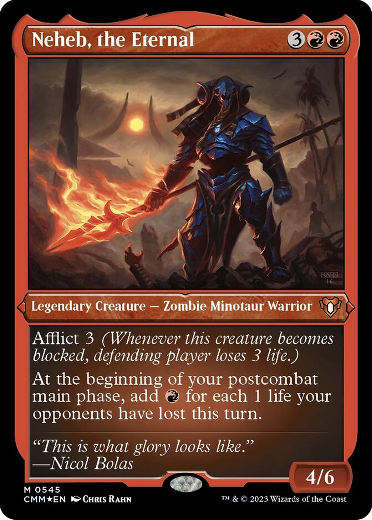 Neheb, the Eternal (Foil Etched) [Commander Masters] | Good Games Cannington