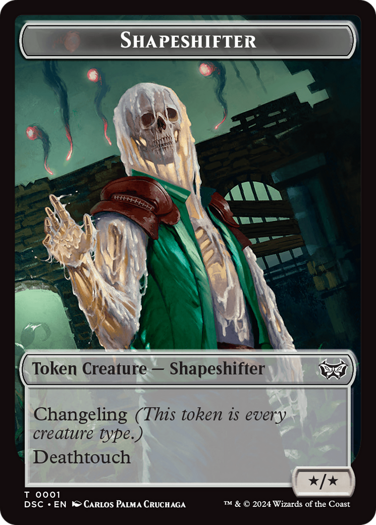 Insect (0011) // Shapeshifter Double-Sided Token [Duskmourn: House of Horror Commander Tokens] | Good Games Cannington