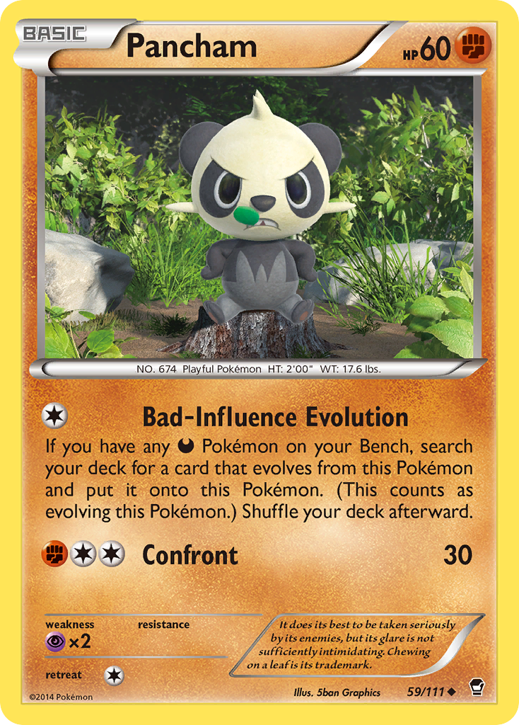 Pancham (59/111) [XY: Furious Fists] | Good Games Cannington