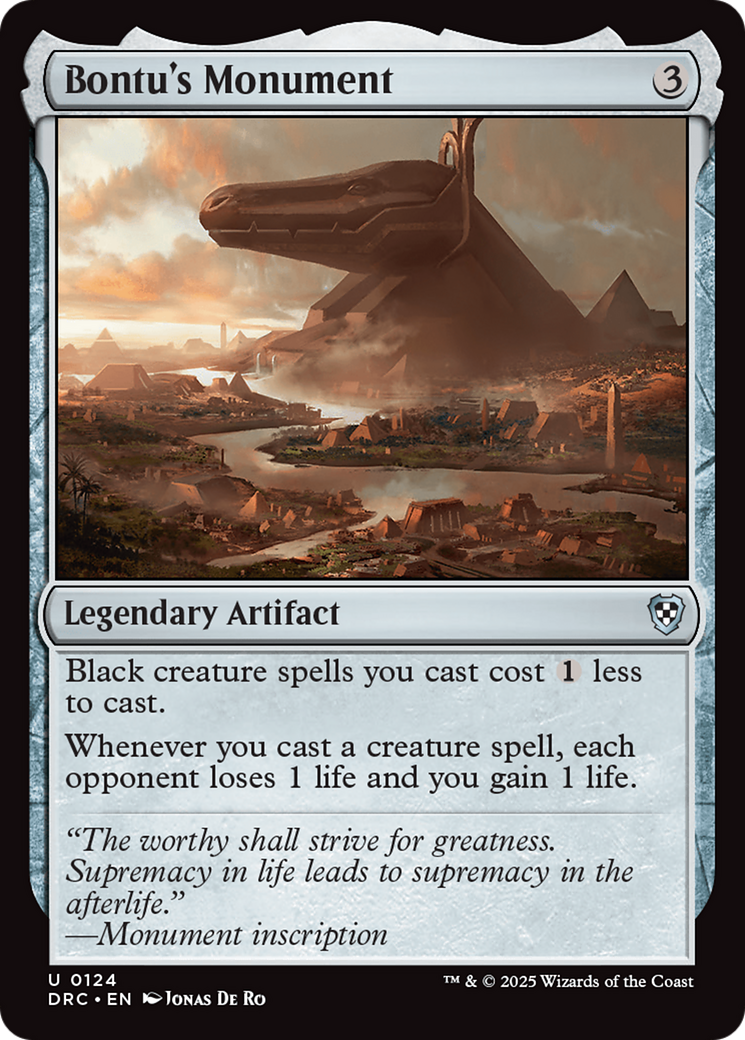 Bontu's Monument [Aetherdrift Commander] | Good Games Cannington