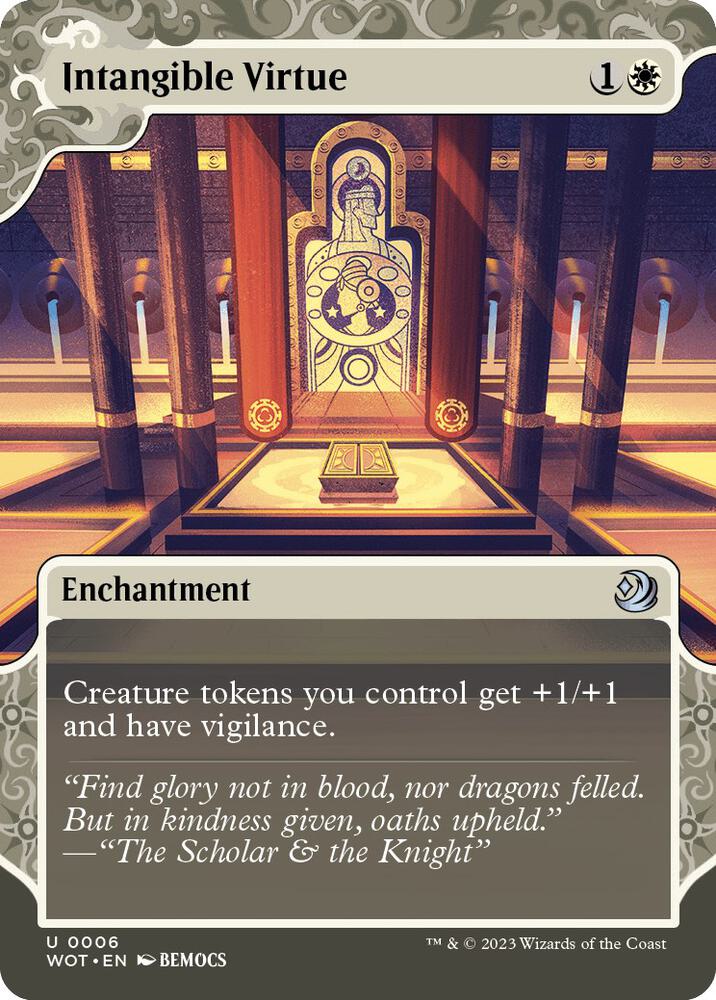 Intangible Virtue 6 (Wilds of Eldraine: Enchanting Tales)  - Showcase | Good Games Cannington