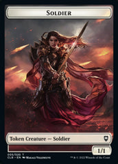 Treasure // Soldier Double-Sided Token [Commander Legends: Battle for Baldur's Gate Tokens] | Good Games Cannington