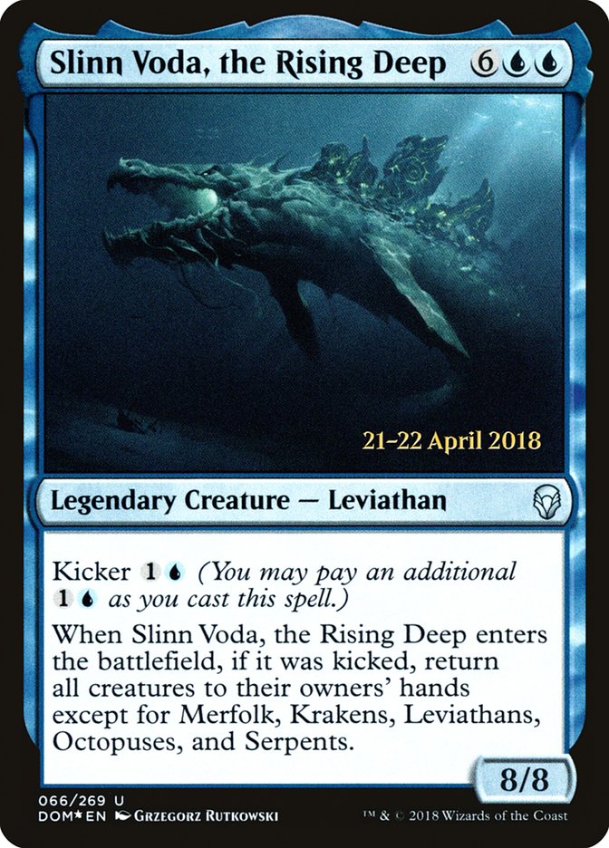 Slinn Voda, the Rising Deep [Dominaria Prerelease Promos] | Good Games Cannington