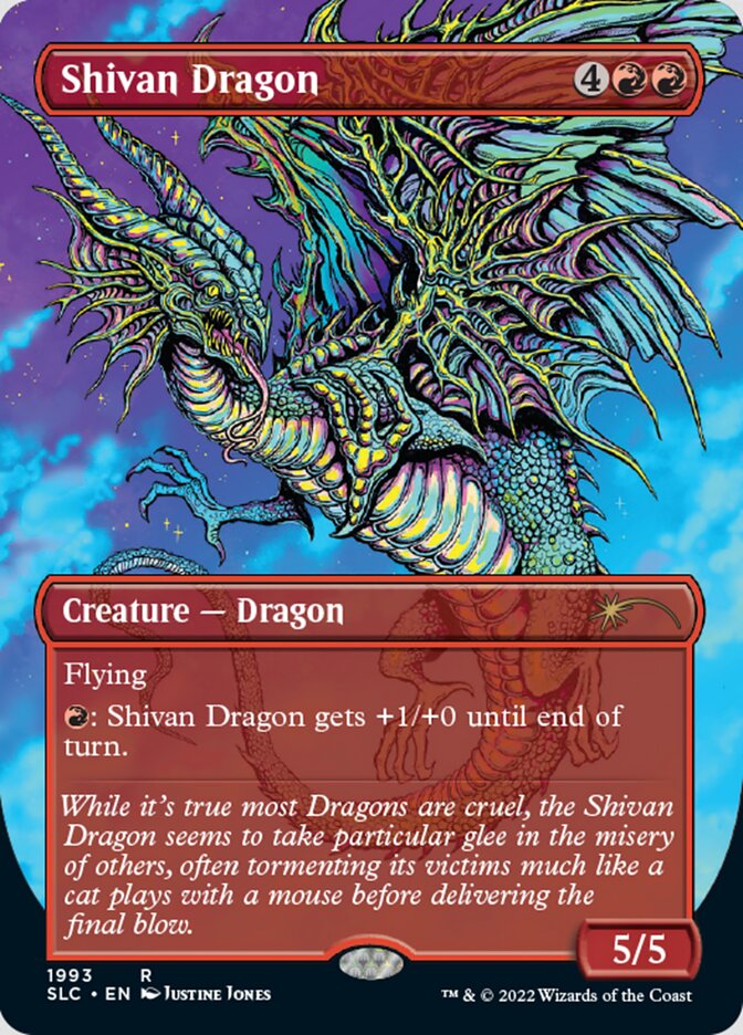 Shivan Dragon (Borderless) [Secret Lair Countdown Kit] | Good Games Cannington