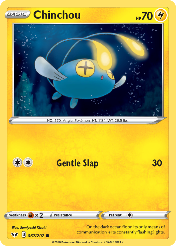 Chinchou (067/202) [Sword & Shield: Base Set] | Good Games Cannington