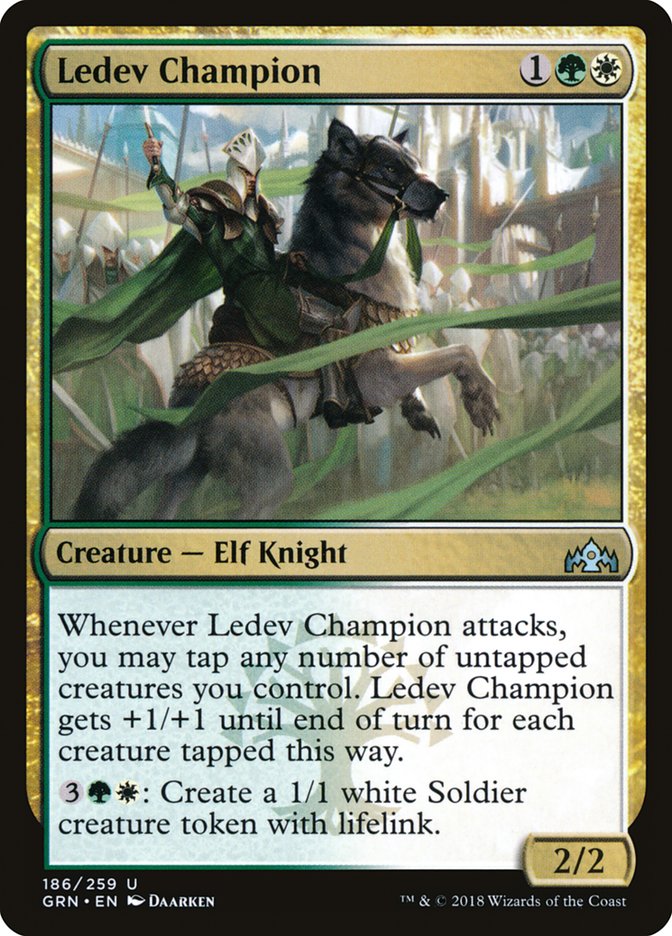 Ledev Champion 186 (Guilds of Ravnica)  | Good Games Cannington
