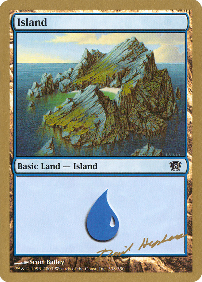 Island (dh338) (Dave Humpherys) [World Championship Decks 2003] | Good Games Cannington