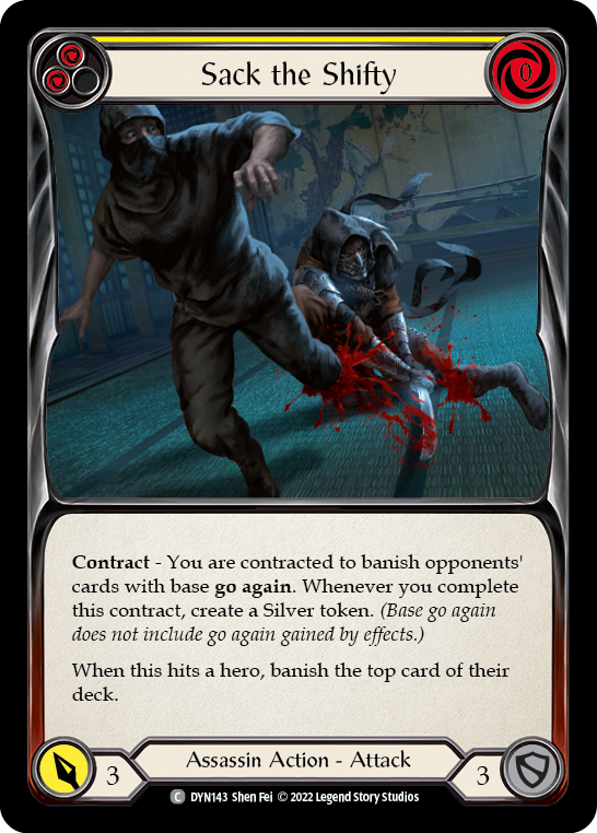Sack the Shifty (Yellow) [DYN143] (Dynasty) | Good Games Cannington