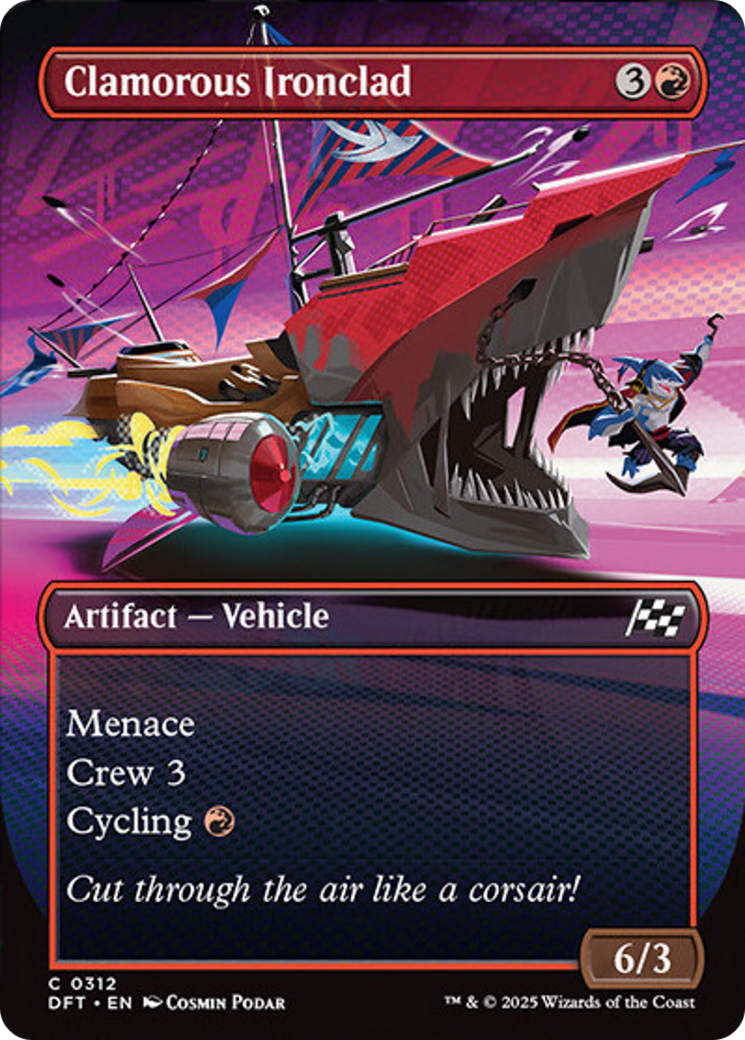 Clamorous Ironclad (Borderless) [Aetherdrift] | Good Games Cannington