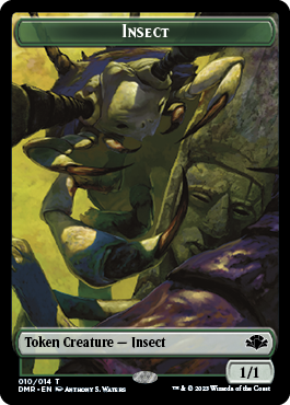 Insect // Griffin Double-Sided Token [Dominaria Remastered Tokens] | Good Games Cannington