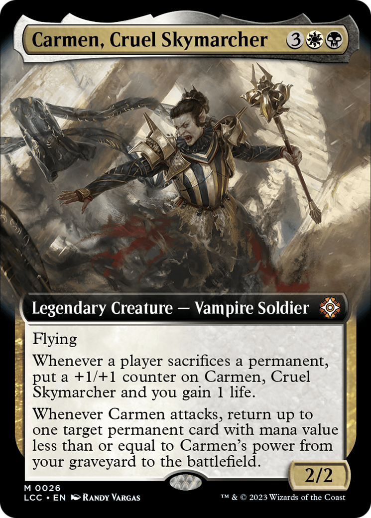 Carmen, Cruel Skymarcher (Extended Art) [The Lost Caverns of Ixalan Commander] | Good Games Cannington