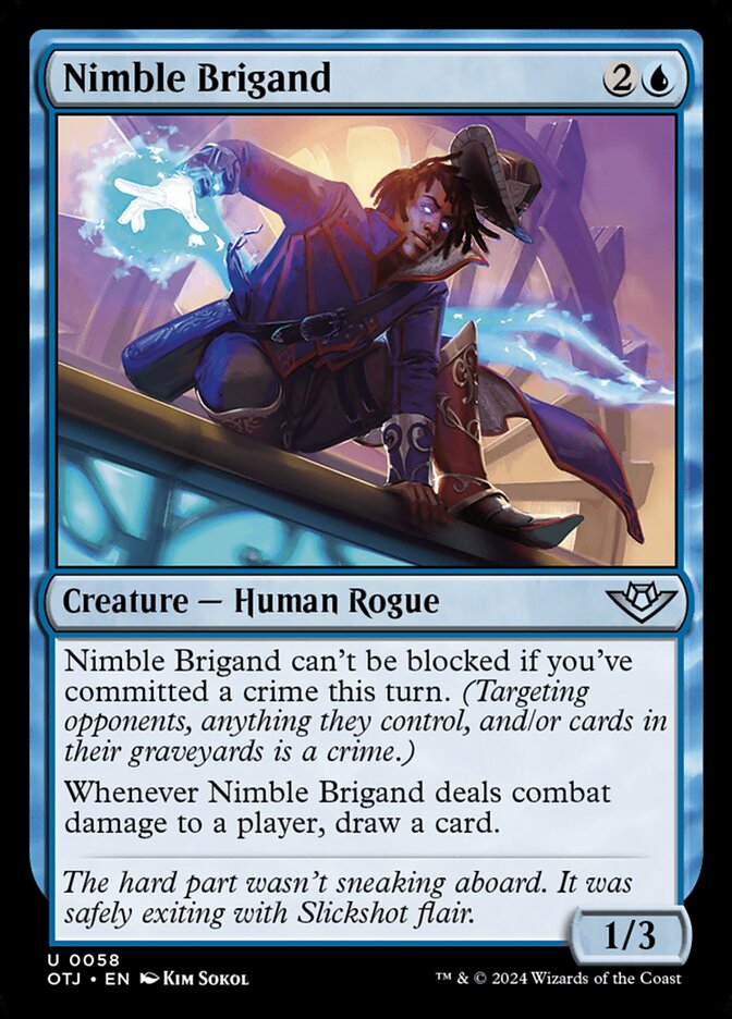 Nimble Brigand 58 (Outlaws of Thunder Junction)  | Good Games Cannington